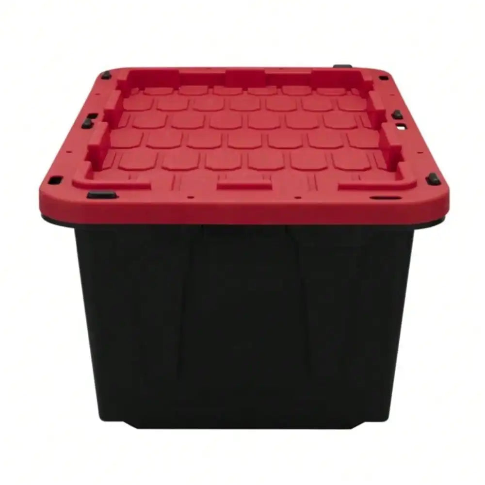 Large-capacity storage box snap-lock lid