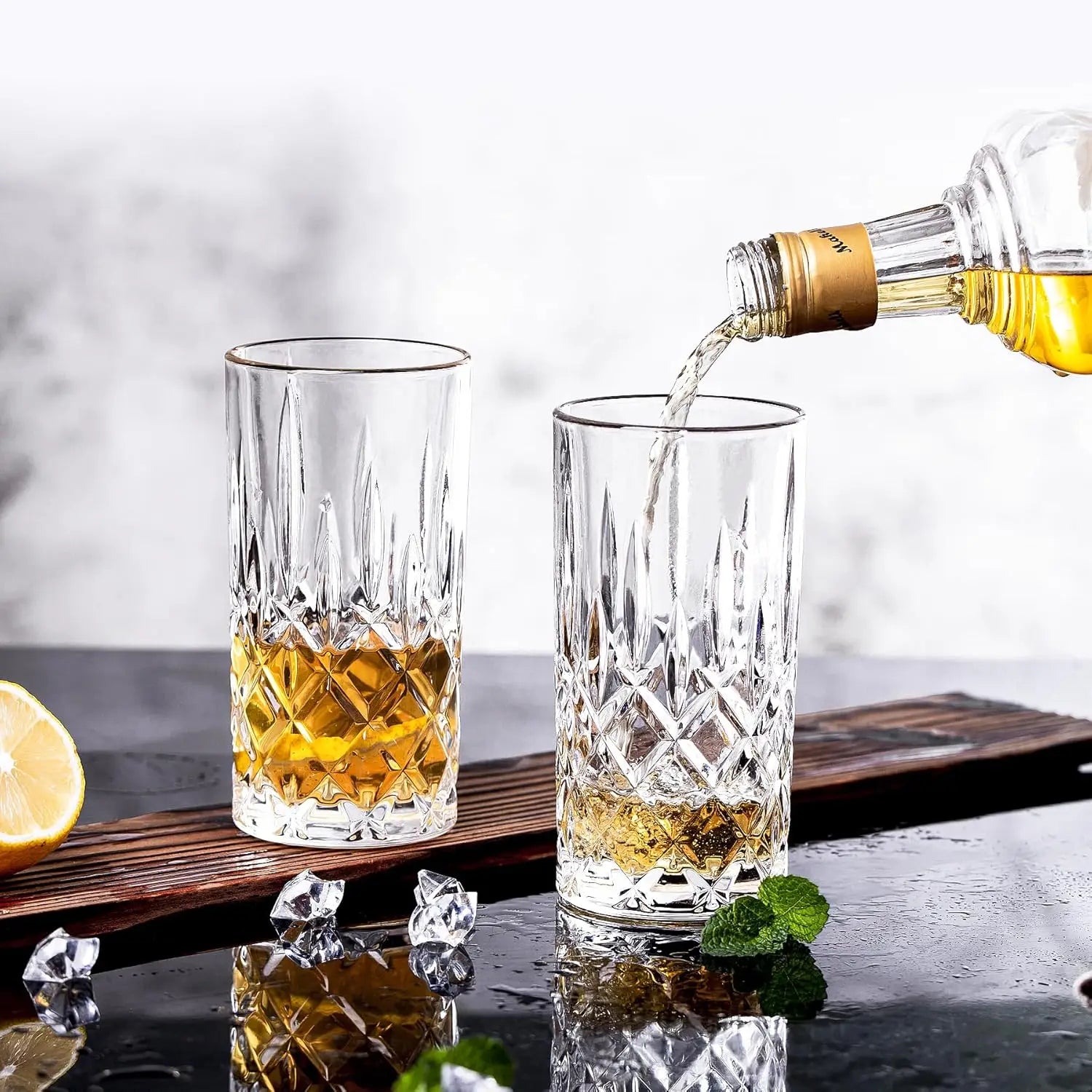 Set of 6 Tall 14oz Highball Glassware