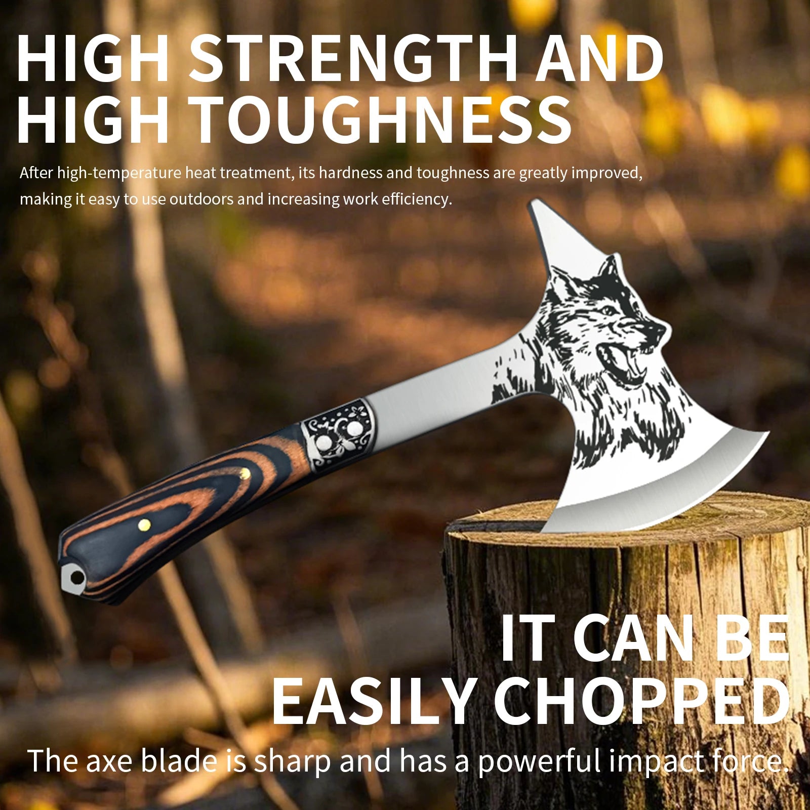High Hardness Stainless Steel Survival Axe