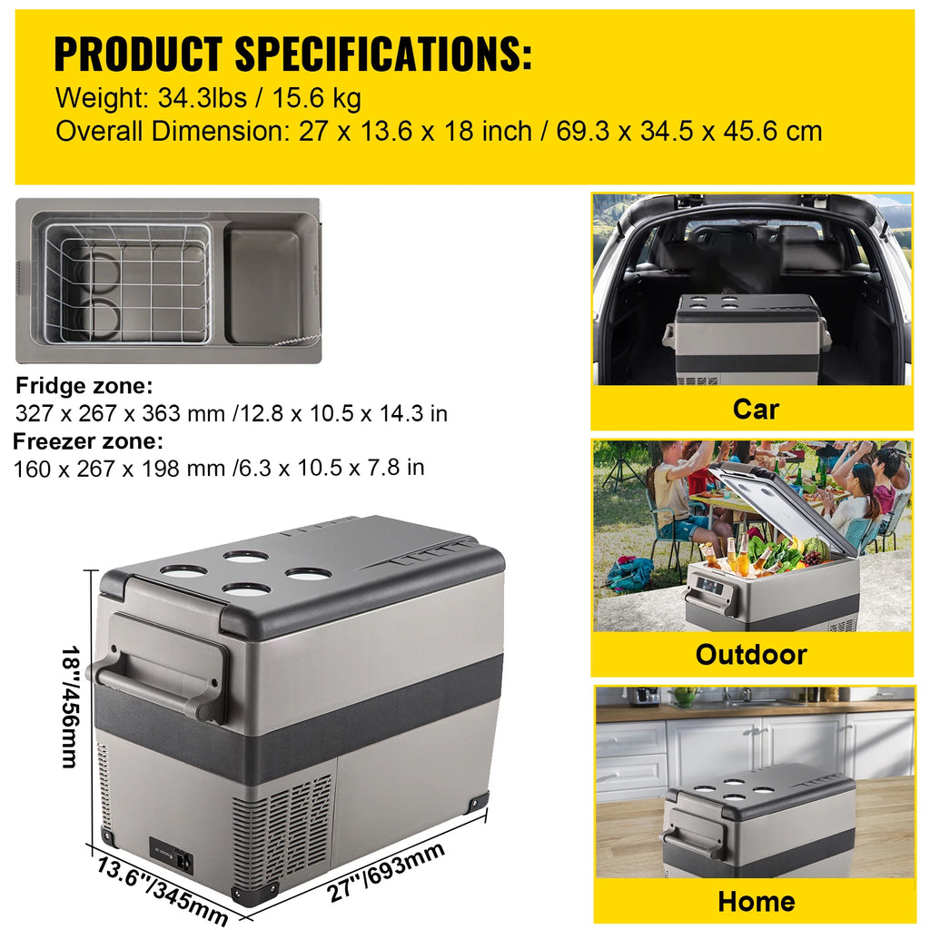 Car Refrigerator Mini Fridge Freezer