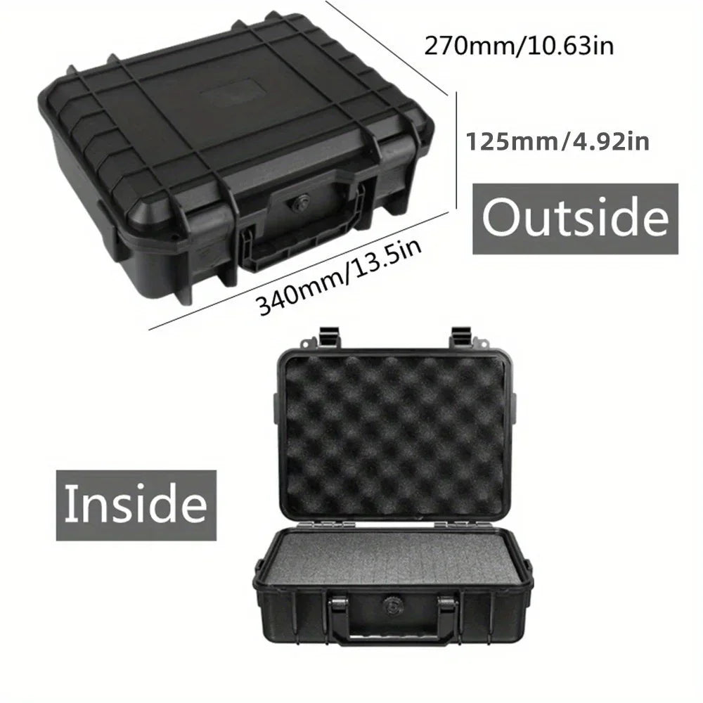 Waterproof Hard Carry Case Bag Toolbox With Pre-cut Sponge