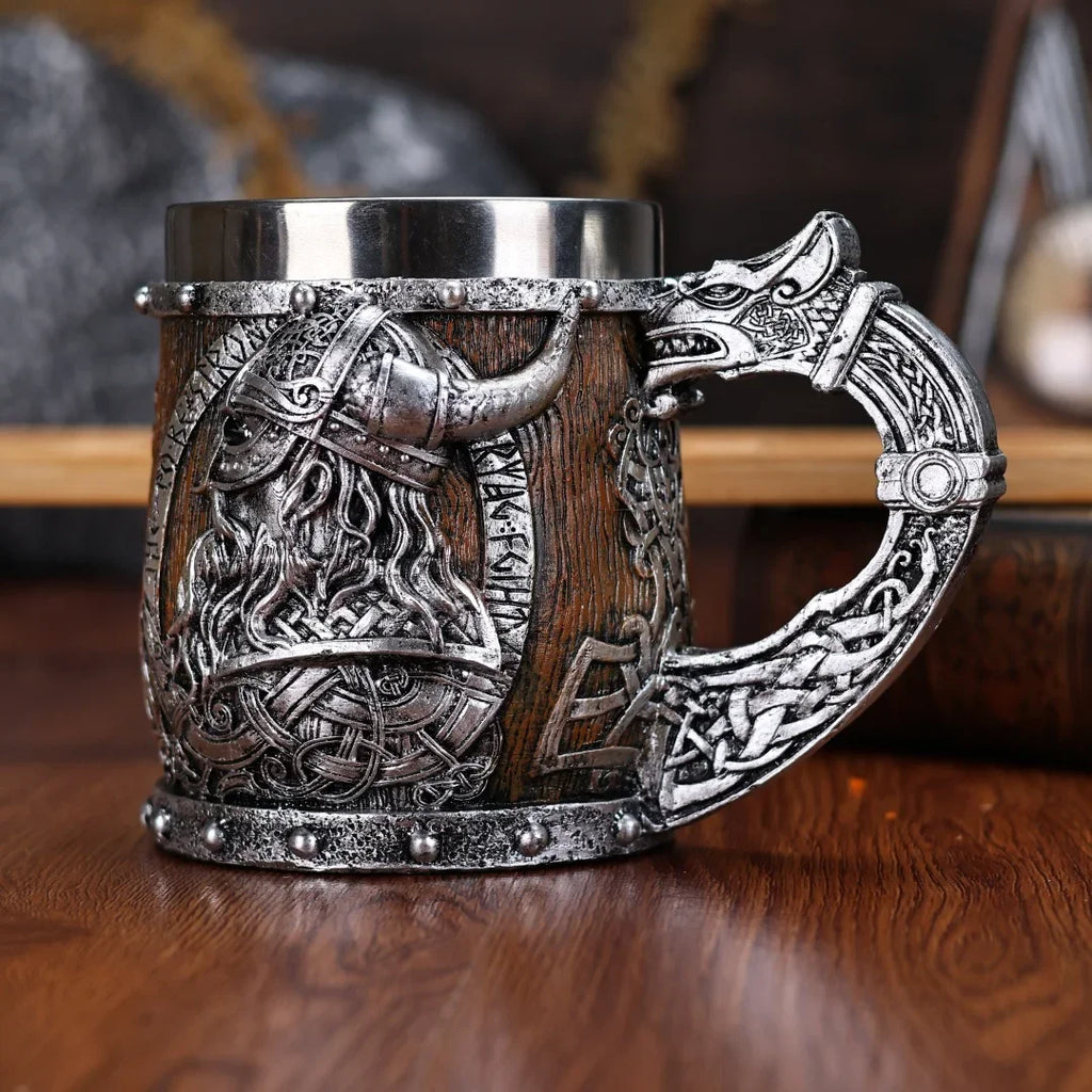 Valhalla Viking Stainless Steel Beer Tankard