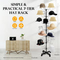 Freestanding Rotating Hat Display Rack Stand