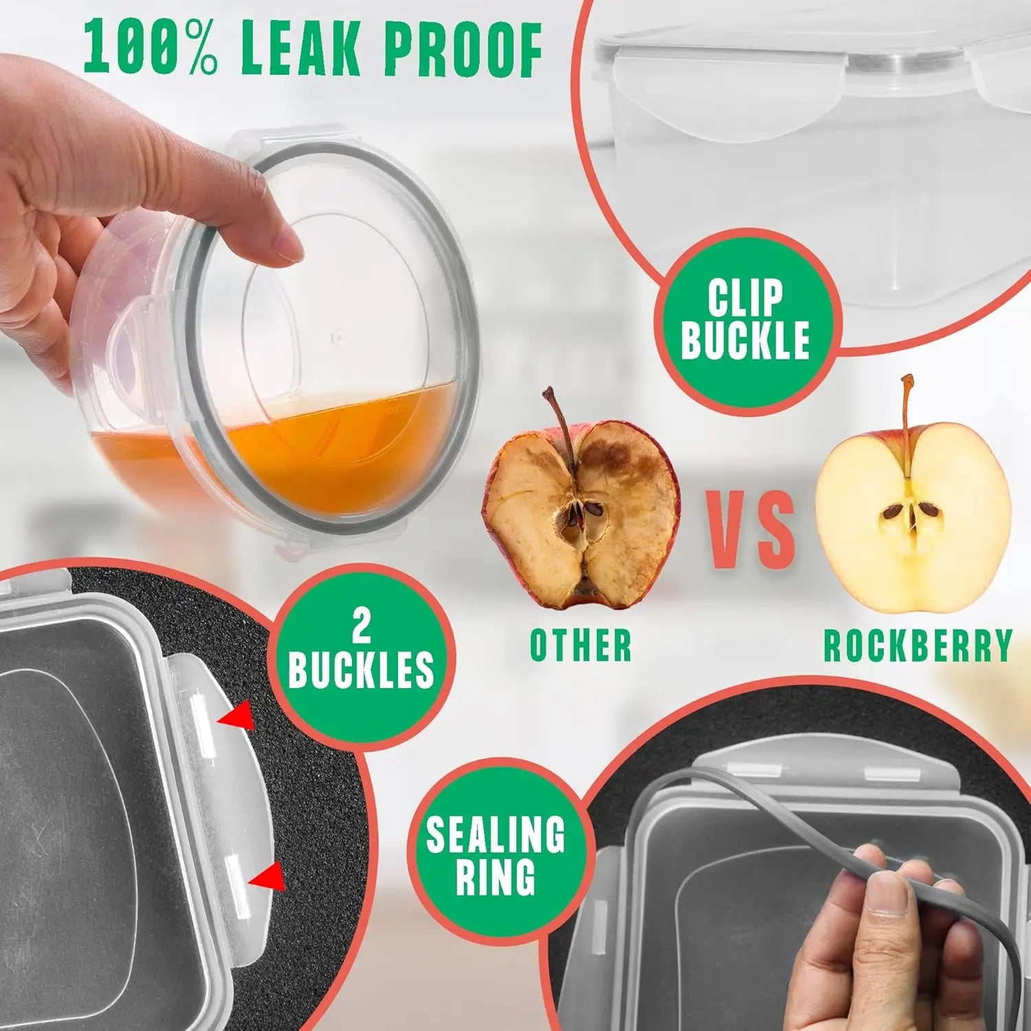 50 Pcs Large Food Storage Containers with Lids