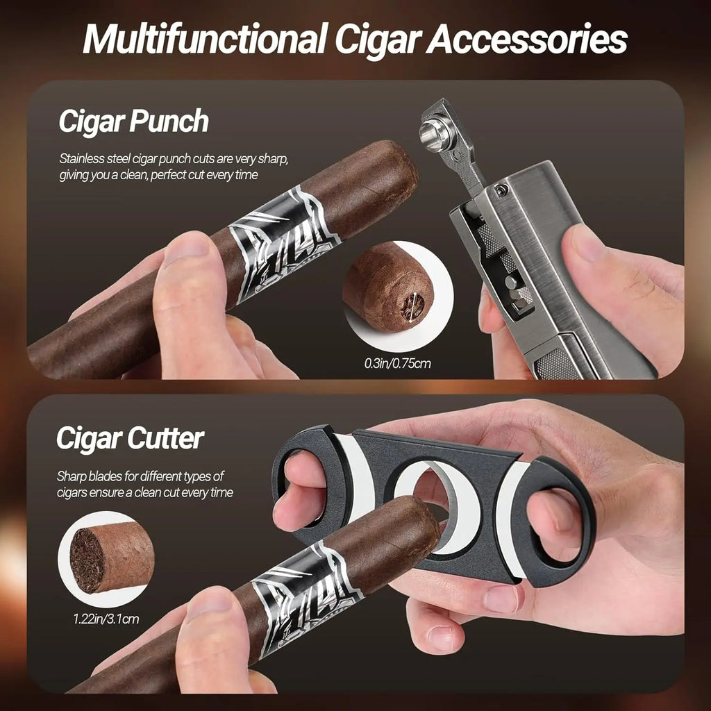 Travel Humidor and Cigar Set