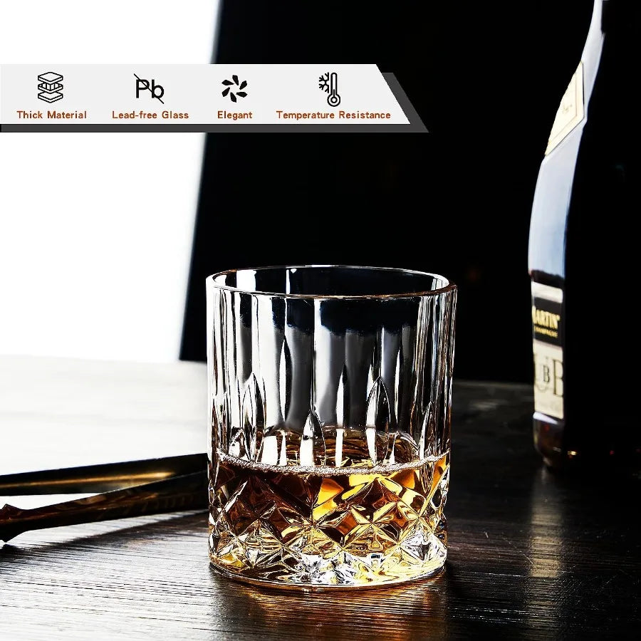 Whiskey Glasses Set of 4 Rock Glasses 11 oz