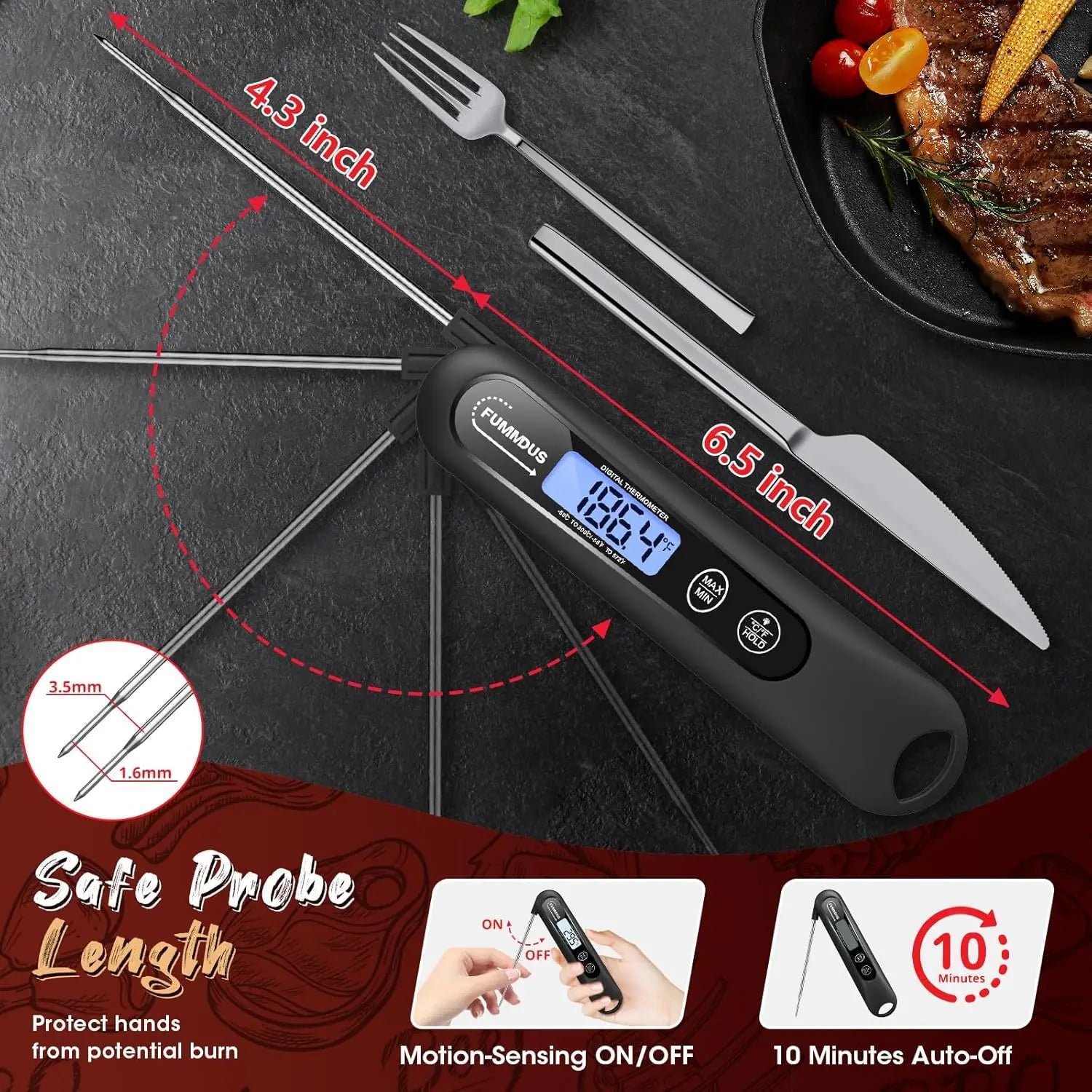 Instant Read Digital Meat Thermometer