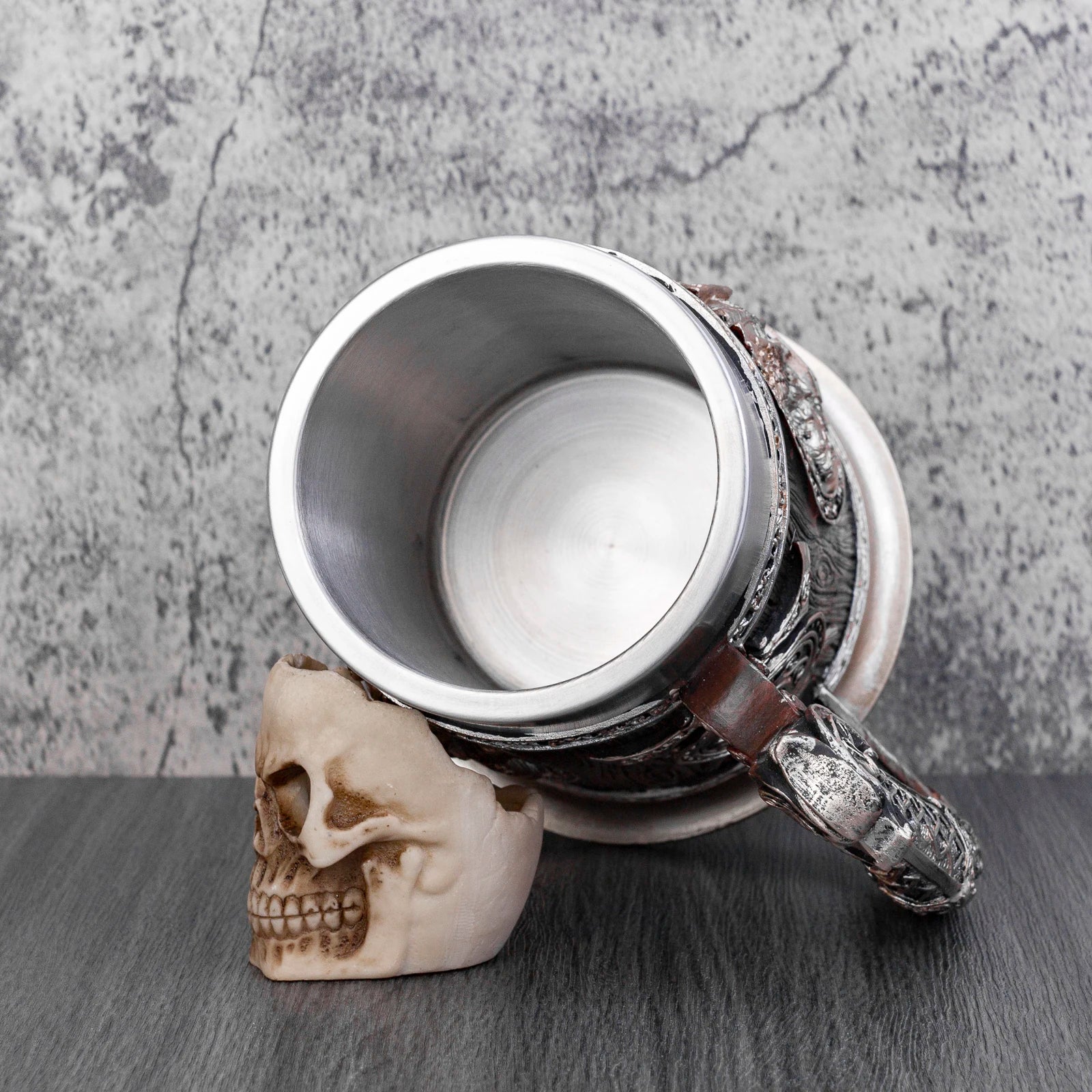 Viking Thor And Odin Heavy Stainless Tankard
