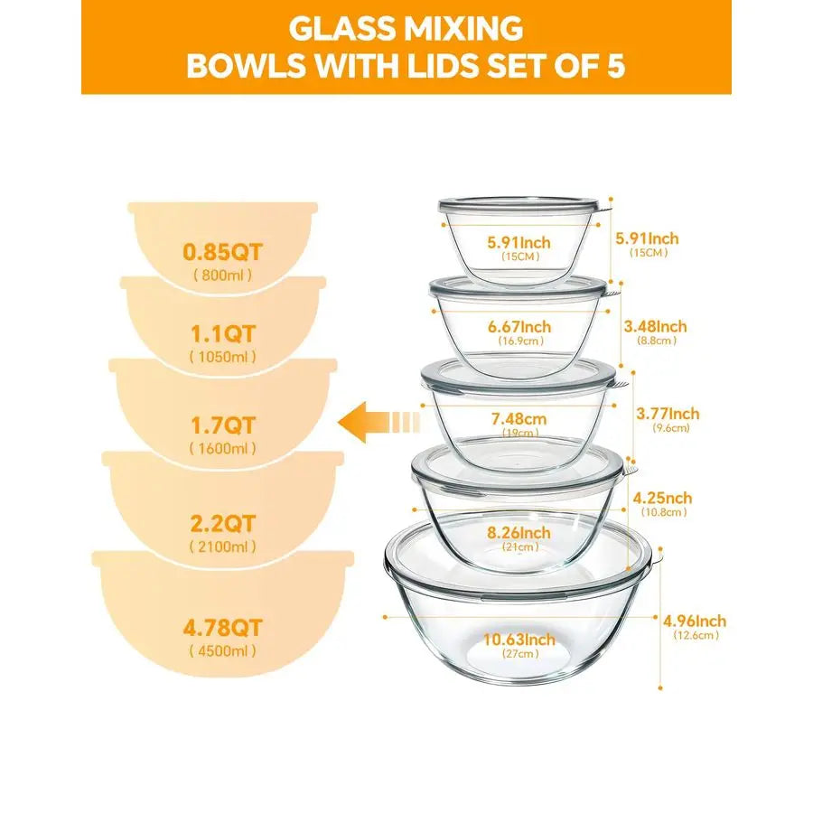 Mixing Bowls with Lids