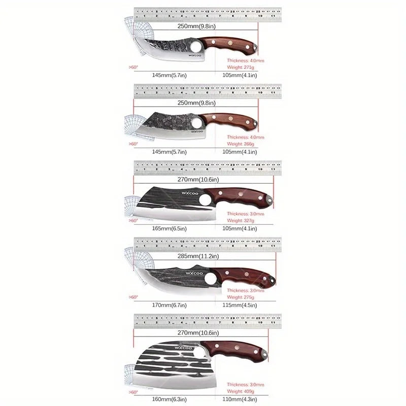 2PCS/3PCS/5PCS Stainless Steel Boning Knife Set
