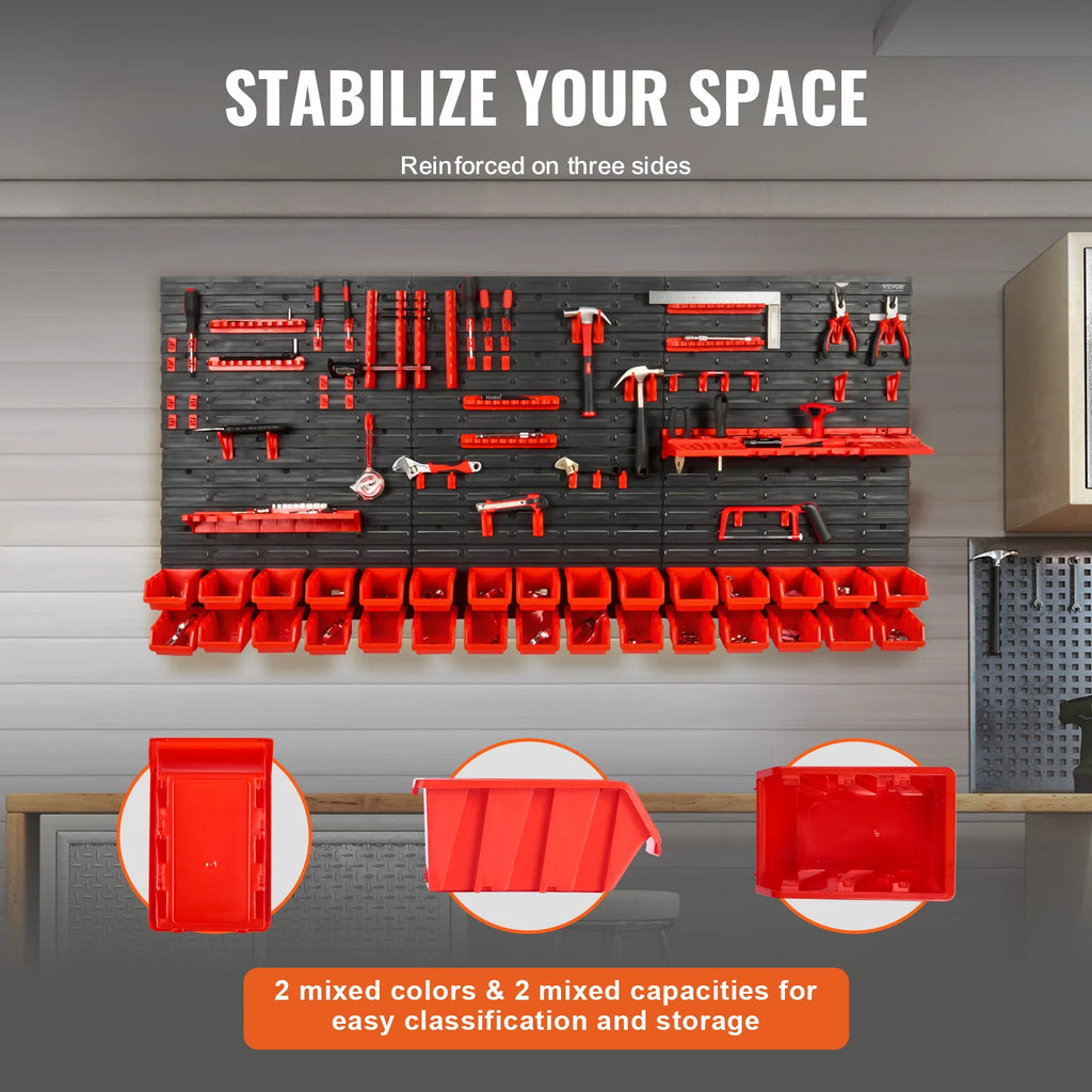 30Bin Wall Mounted Storage Bins