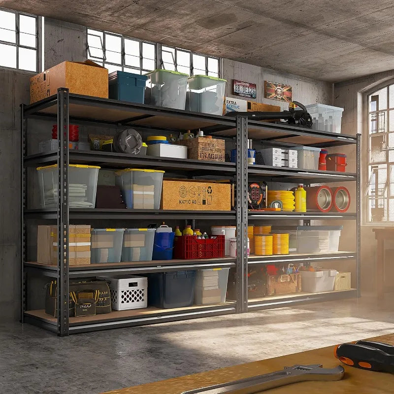 REIBII 2500LBS Garage Shelving 72''