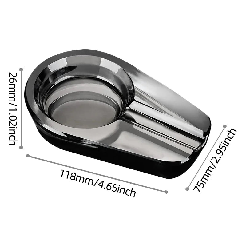 Cigar Ashtray Crystal Glass