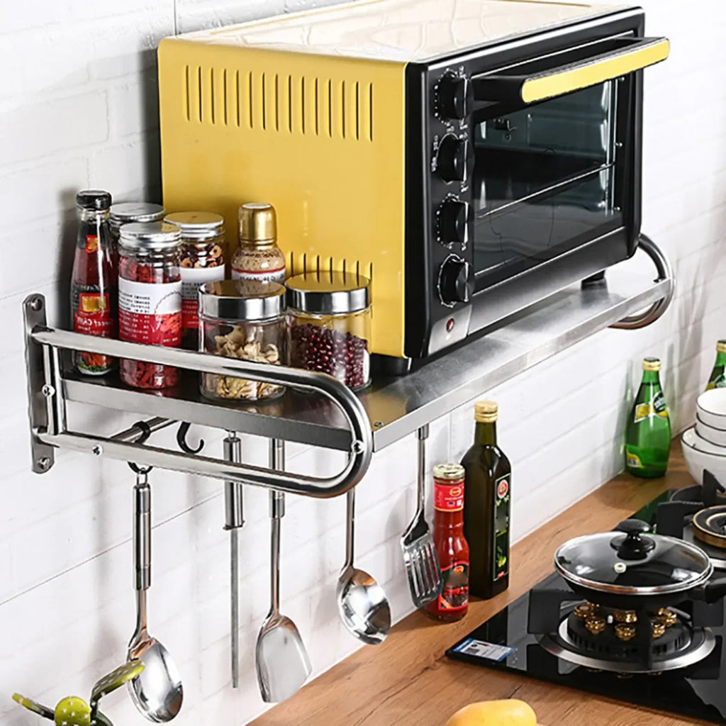 Stainless Steel Microwave Utensils Shelf