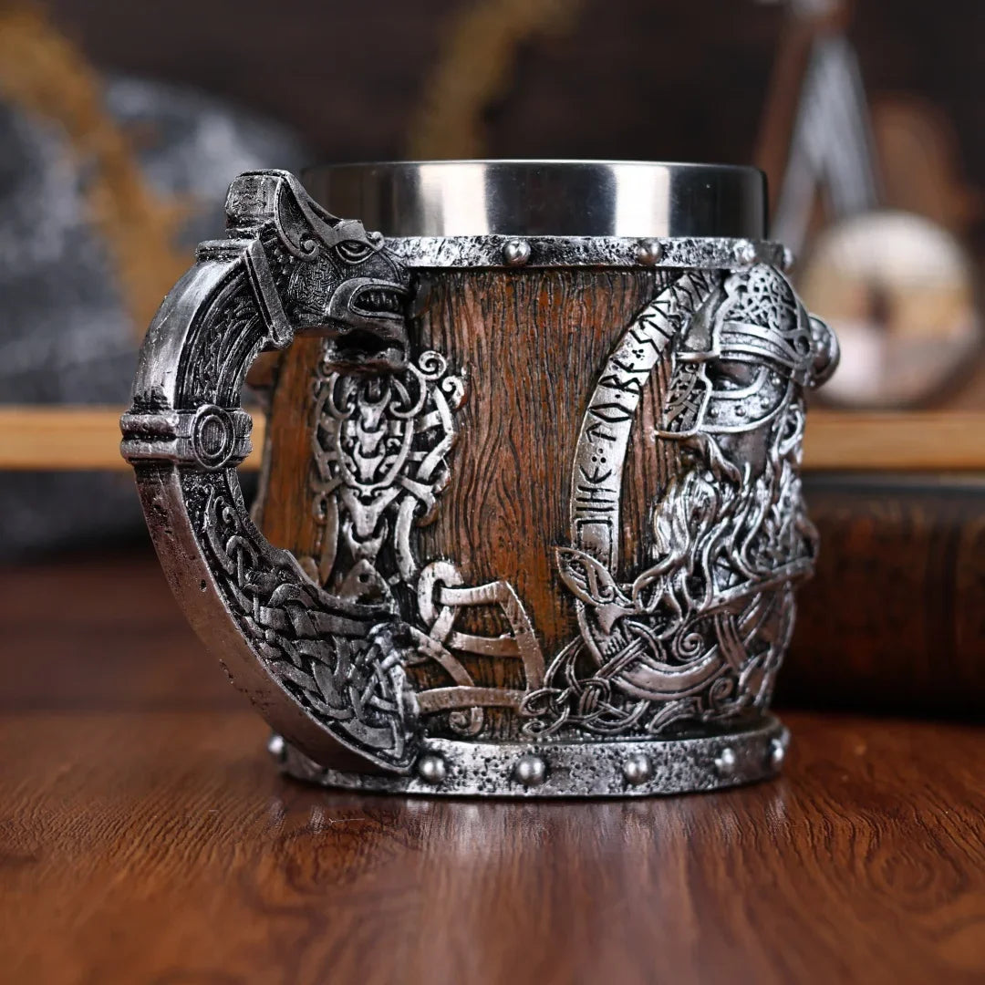 Valhalla Viking Stainless Steel Beer Tankard