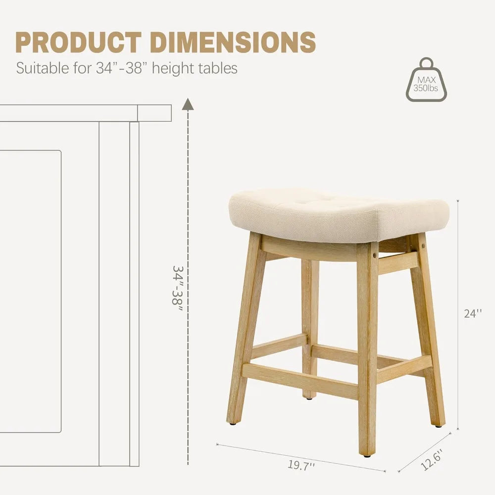 Counter Height Bar Stools Set of 3