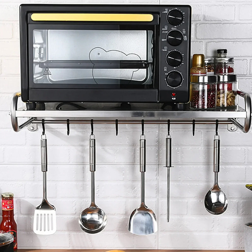 Stainless Steel Microwave Utensils Shelf
