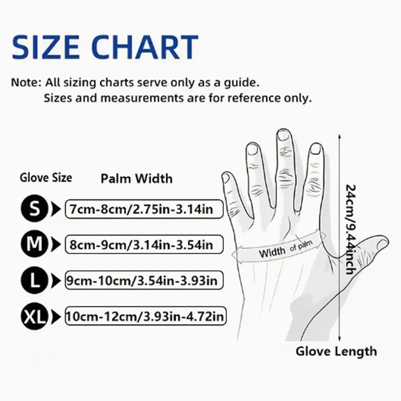 Heavy Duty Black Nitrile Gloves 100PCS