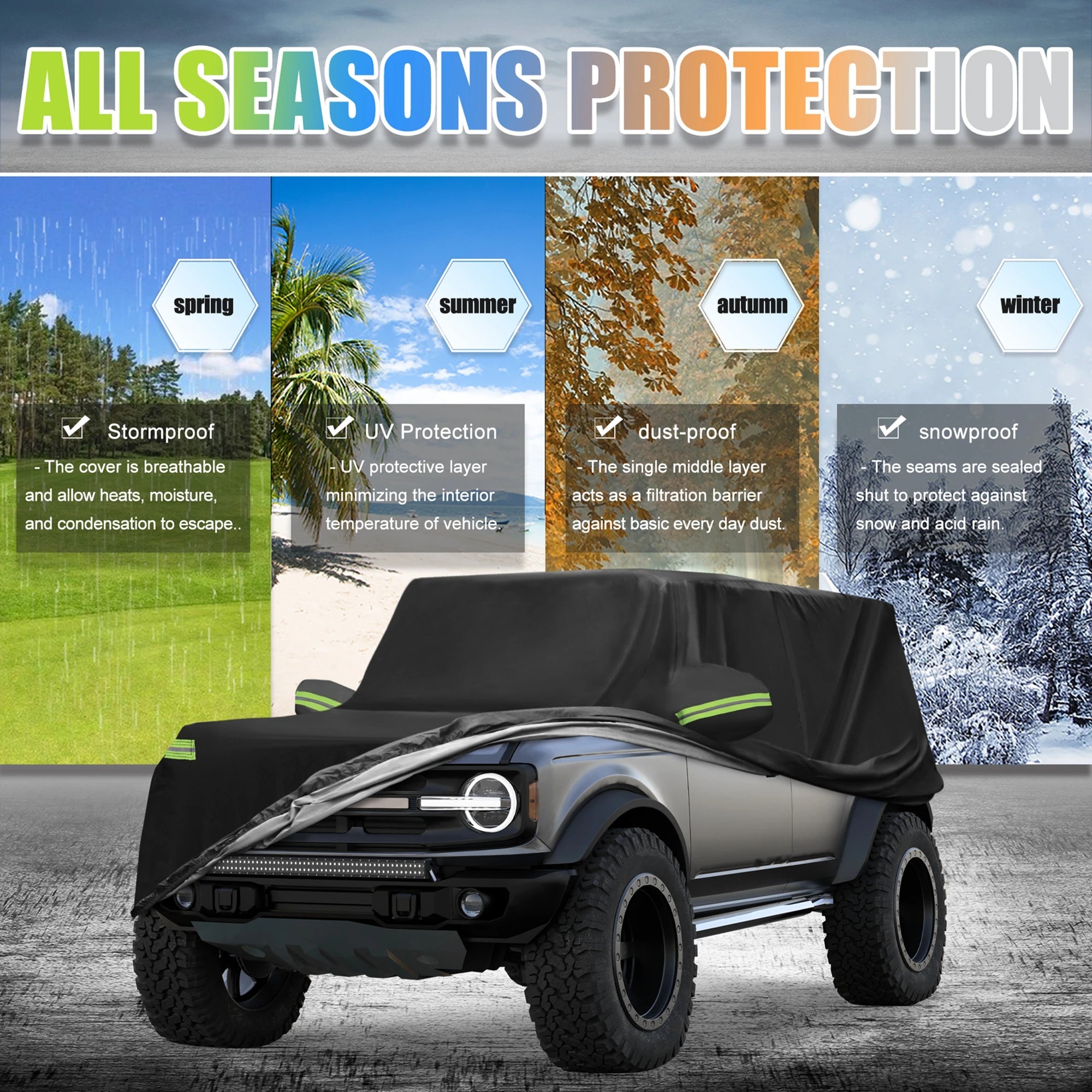 Waterproof Car Cover Bronco 4 Door 2021-2023