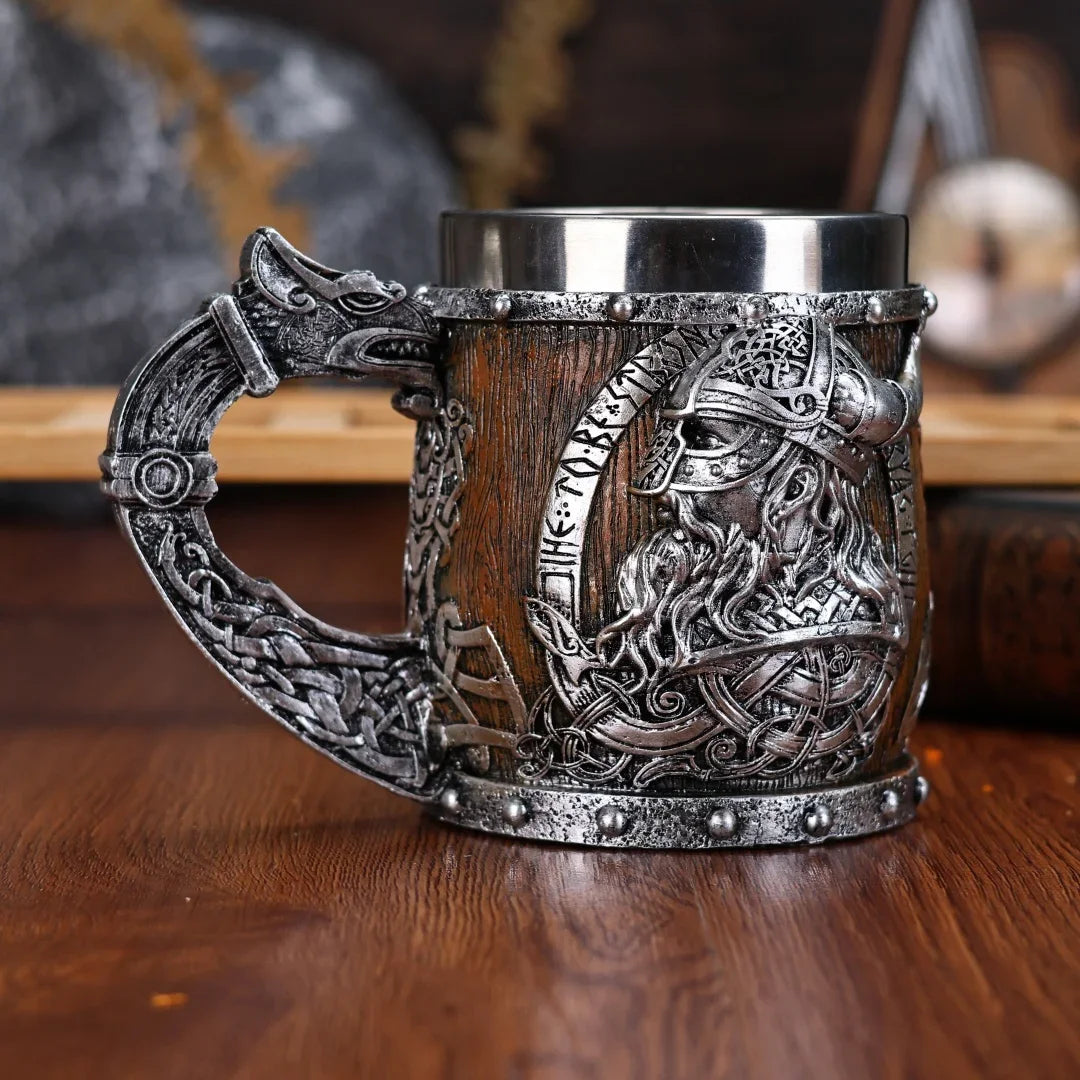 Valhalla Viking Stainless Steel Beer Tankard