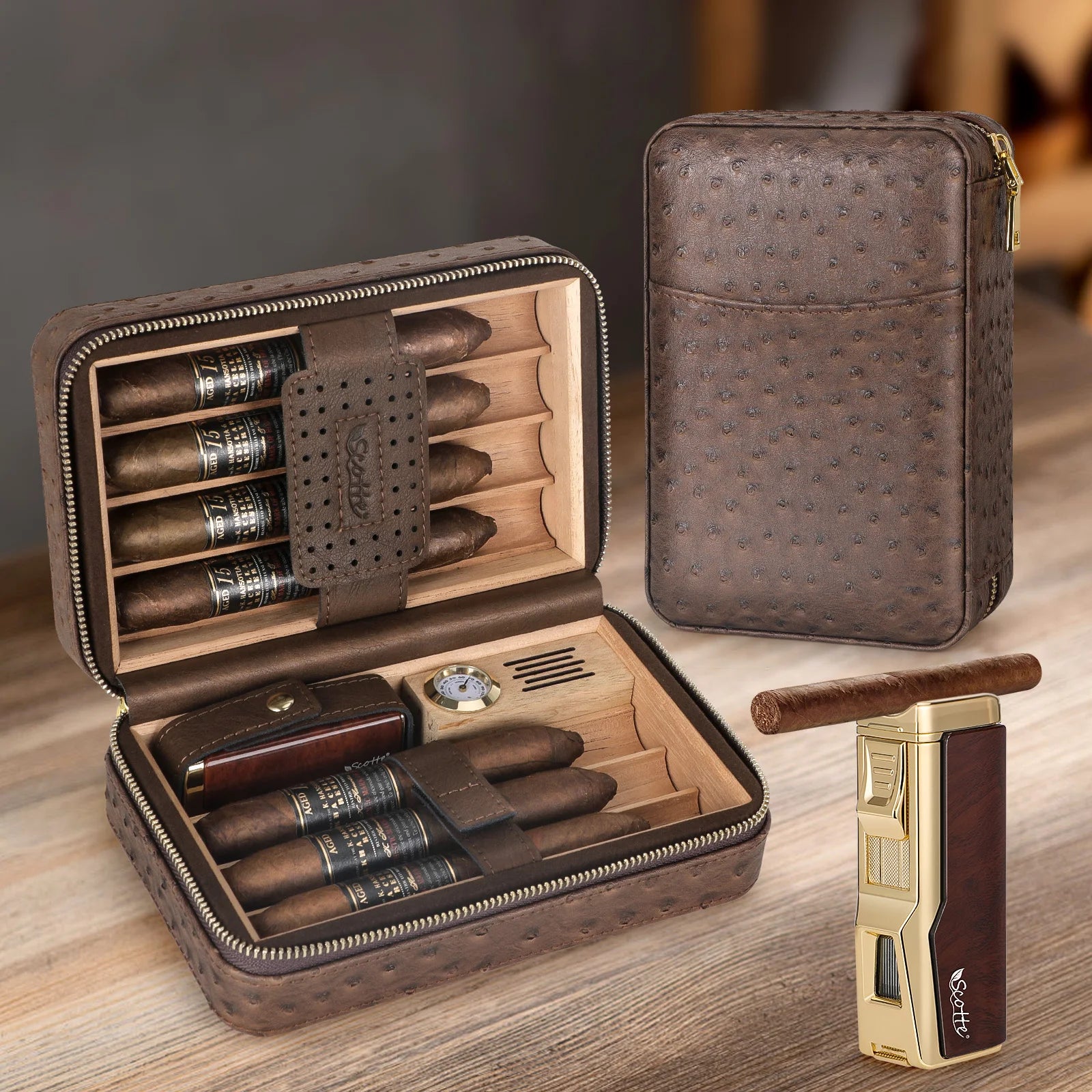 Portable Travel Cigar Humidor