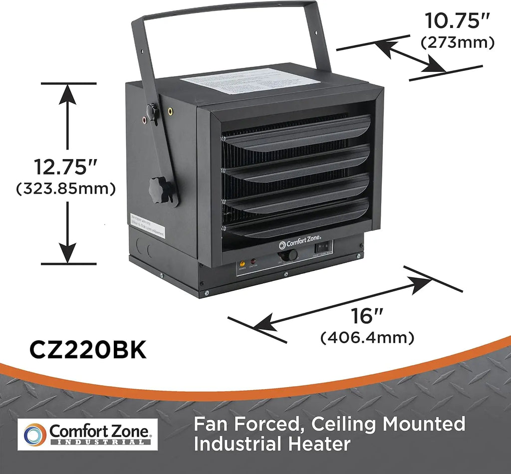 Hard-Wired Ceiling Mount Garage Heater