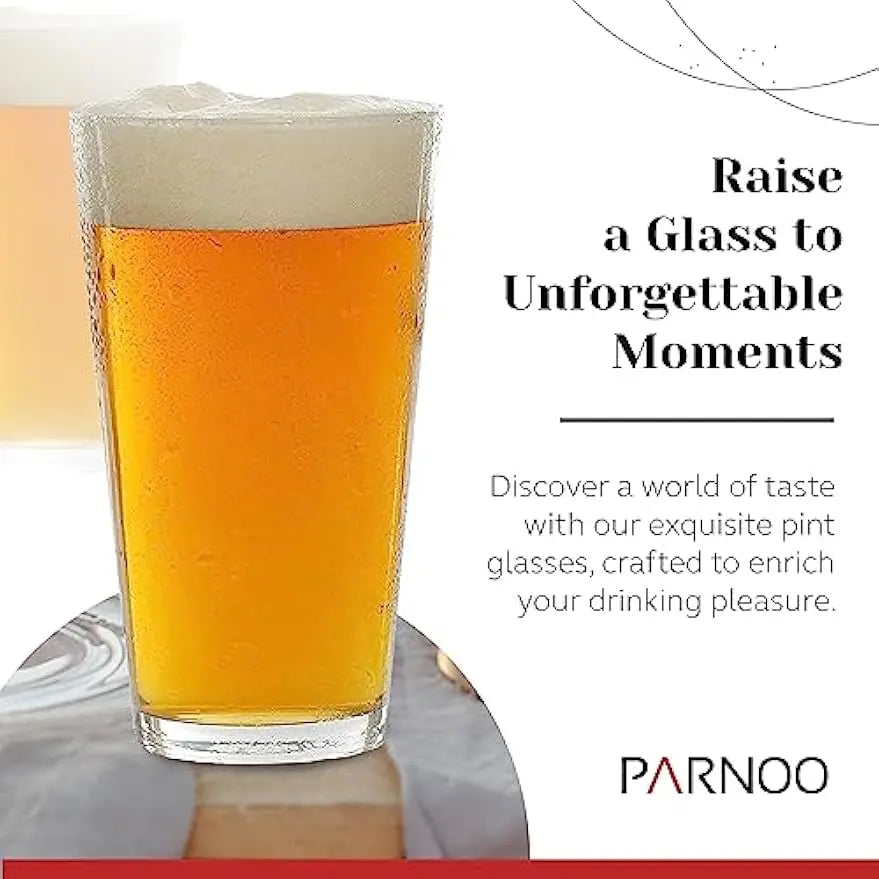 Set of 12 Classic Beer Pint Glasses