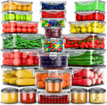 50 Pcs Large Food Storage Containers with Lids